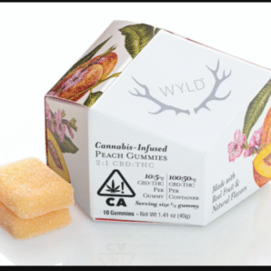 Peach 2:1 CBD + Hybrid Enhanced Gummies | 100mg CBD:50mg THC