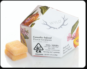 Peach 2:1 CBD + Hybrid Enhanced Gummies | 100mg CBD:50mg THC